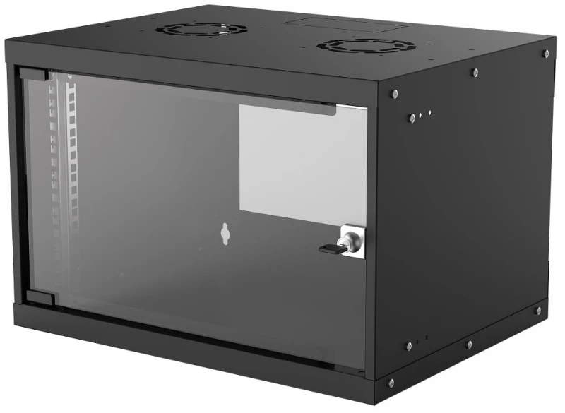 Intellinet 714143 lentyna 6U Sieninis stovas Juoda