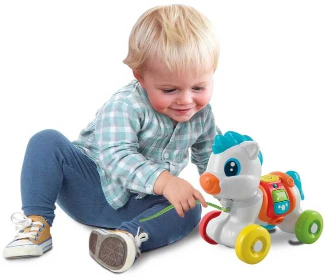 Clementoni Kūdikio traukiamas ponis, spalvotas