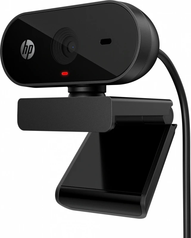 HP 325 USB FHD Privacy verslo klasės internetinė kamera su integruotu mikrofonu, sertifikuota „Chromebook“, tvirtinama prie sienos - Juodas