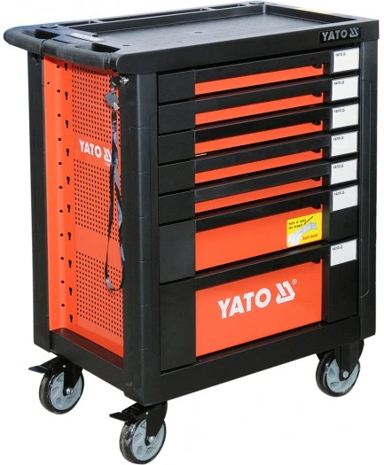 Įrankių vežimėlis Yato 7 stalčiai su įranga (YT-55290)