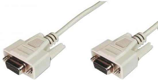 Assmann Electronic ASSMANN zero modemo kabelis D-Sub9 f/f 3m masinis smėlio spalvos