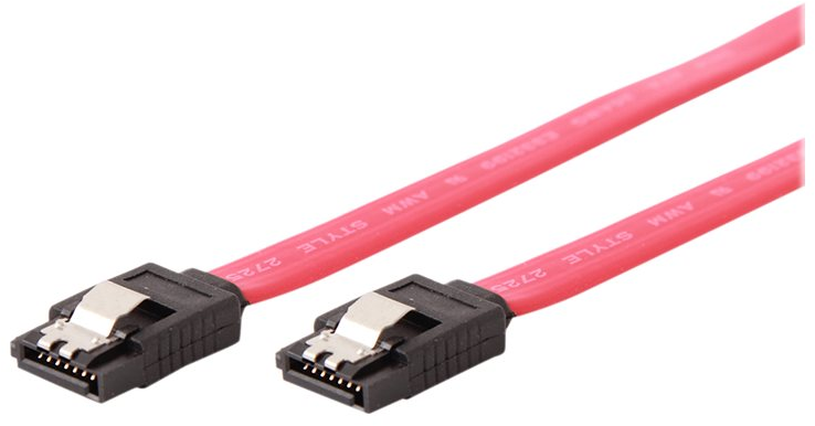 GEMBIRD CC-SATAM-DATA-0.1M Serial ATA III 10cm Data Cable metal clips red