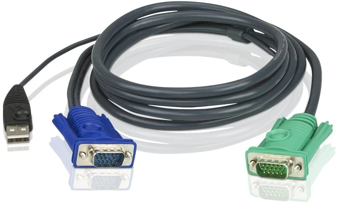 SECOMP ATEN 2L-5201U KVM kabelis VGA USB 1,2 m 47 colių
