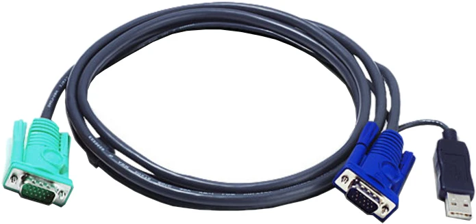 ATEN KVM cable kit, USB+VGA cable, 5.0m, 2L-5205U