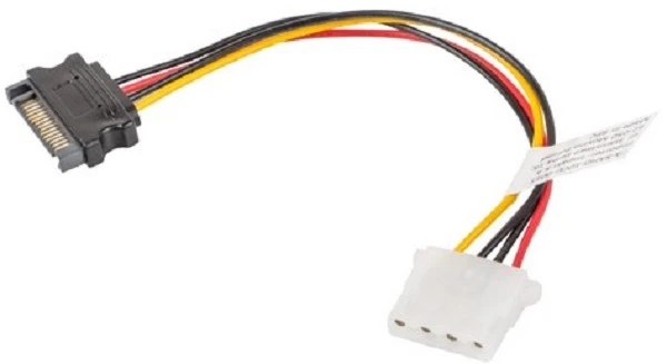 LANBERG CA-SAHD-10CU-0015 kabelis SATA galia M ->MOLEX F 15cm