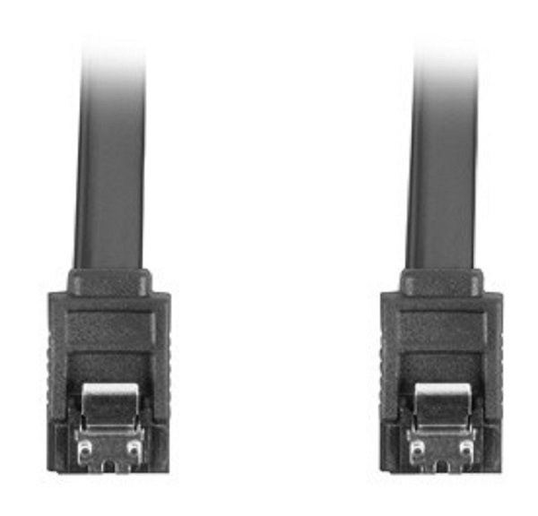 LANBERG CA-SASA-14CU-0070-BK laidas SATA DATA II 6GB/S F/F 70cm METAL CLIPS Juodas