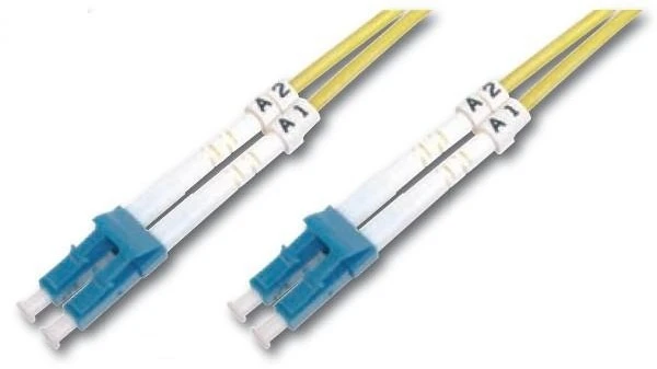 Assmann Electronic DIGITUS LWL patchable LC/LC 09/125um singelmode Duplex be halogenų su protokolu geltona 2m