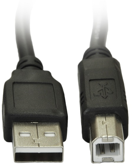 Akyga AK-USB-04 USB cable 1.8 m USB 2.0 USB A USB B Juodas