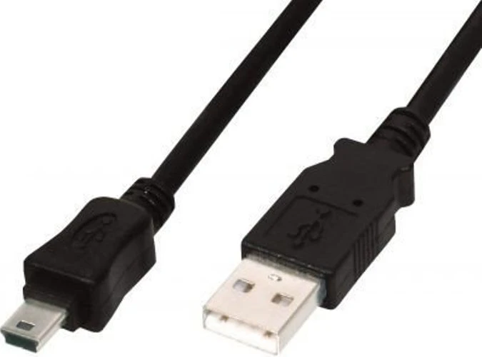 Assmann Electronic ASSMANN USB 2.0 jungties kabelis tipas A - mini B 5pin M/M 1.0m USB 2.0 atitinka UL bl