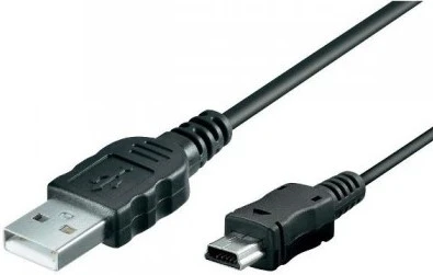 Assmann Electronic DIGITUS USB2.0 kabelis USB A auf USB mini B 5pin M/M smėlio spalvos 2m masinis