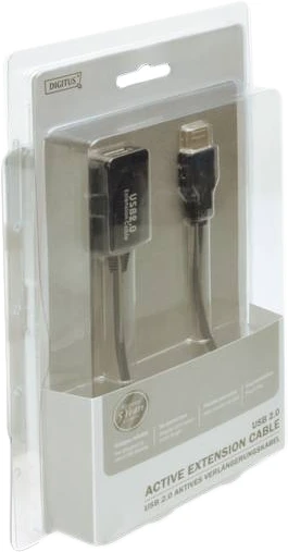 Assmann Electronic DIGITUS kartotuvo laidas USB2 ilgintuvas su stiprintuvu 5m