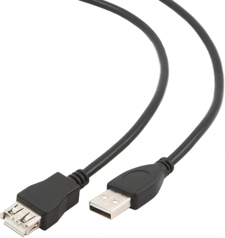 GEMBIRD CCP-USB2-AMAF-15C Gembird USB 2.0 A- A-socket 15ft cable juodas