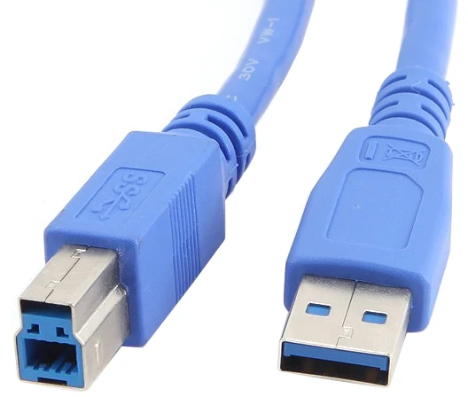 GEMBIRD CCP-USB3-AMBM-6 aukštos klasės USB 3.0 kabelis, USB A tipo kištukas - USB B tipo kištukas, 3 metrai, mėlynas