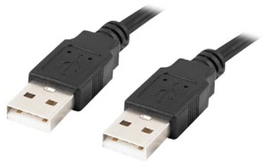 LANBERG cable USB-A M/M 2.0 1.0m juodas