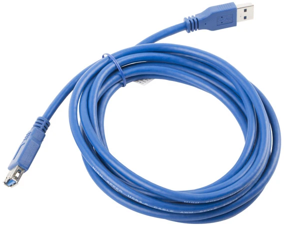 LANBERG CA-US3E-10CC-0030-B extension cable USB 3.0 AM-AF 3m mėlynas