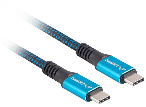 Lanberg | USB-C–USB-C laidas | CA-CMCM-45CU-0005-BK | 0,5 m