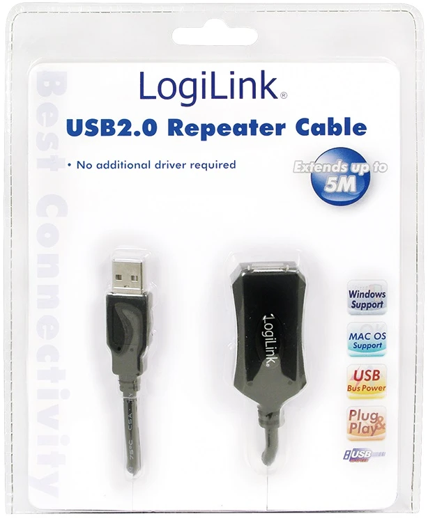 LOGILINK UA0001A LOGILINK - Kabelio kartotuvas USB 2.0 5m