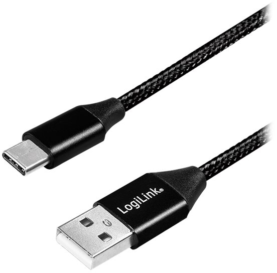 LOGILINK CU0139 LOGILINK – USB 2.0 kabelis USB-A kištukas iki USB-C kištukas, 0,3 m