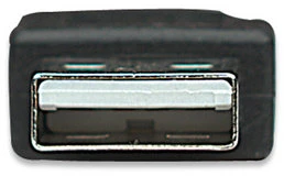 StarTech Manhattan USB 2.0 A/B USB kabelis 3 m USB A USB B Juoda