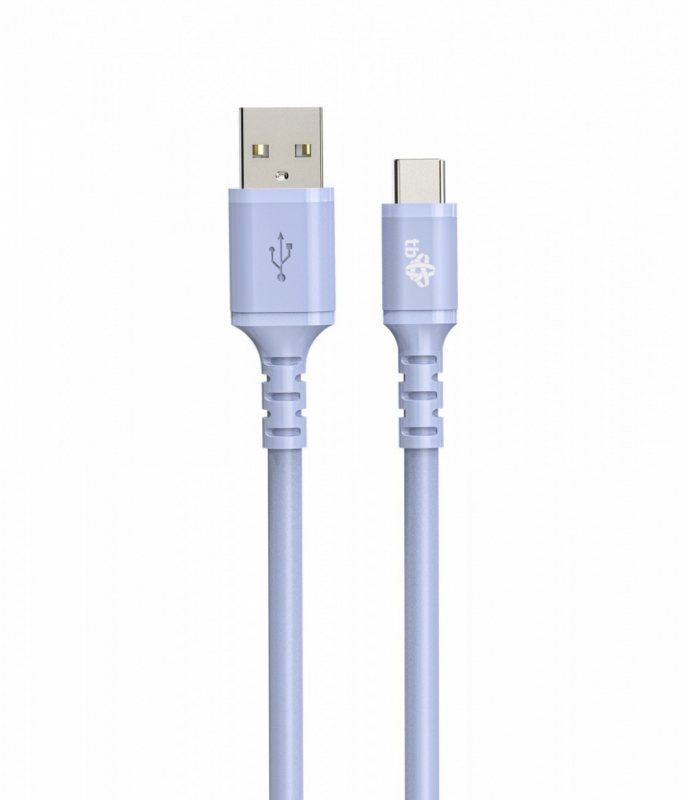 TB Kabelis USB-USB C 1m silikonowy violetinė