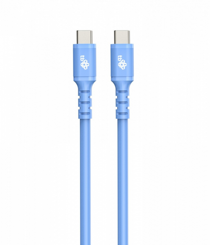 TB USB C - USB C laidas 1m silikoninis mėlynas