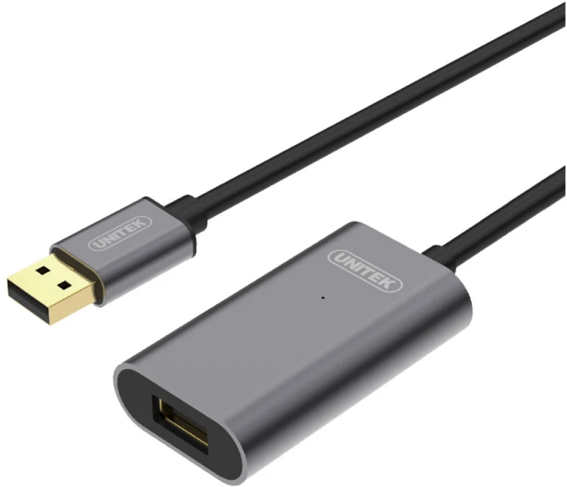 UNITEK Y-274 Unitek Cable USB 2.0 Active Extension 20m Alu. Y-274