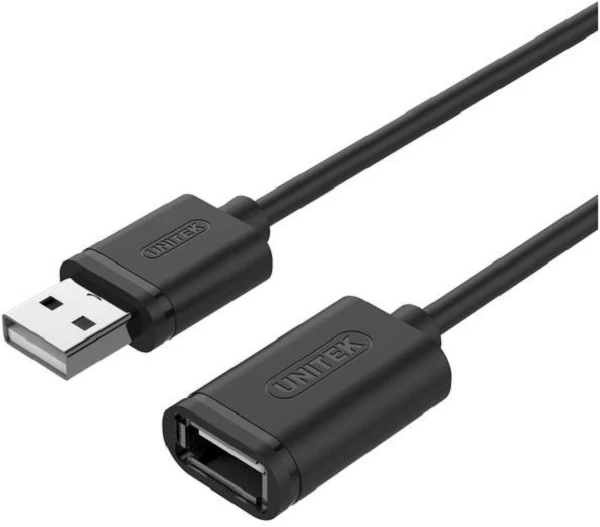 UNITEK Y-C447GBK Unitek USB plėtinio keitiklis USB2.0 AM-AF, 0,5m Y-C447GBK