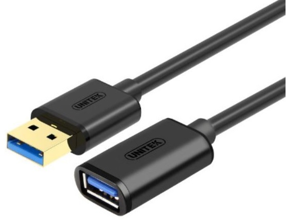 UNITEK Y-C459GBK Unitek USB plėtinio keitiklis USB3.0 AM-AF, 2,0m Y-C459GBK
