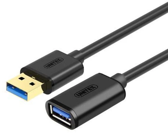 UNITEK Y-C457GBK Unitek USB plėtinio keitiklis USB3.0 AM-AF, 1,0m Y-C457GBK