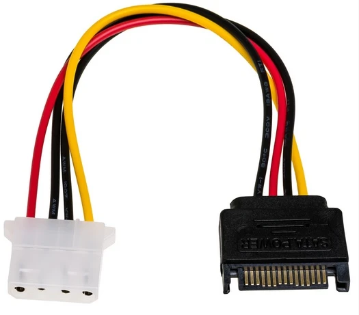 Akyga Oem SATA - Molex adapteris - 15 cm