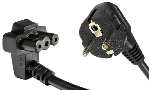 Akyga maitinimo kabelis Akyga AK-NB-02A maitinimo laidas, skirtas Dell 1,5m IEC C5 250V / 50Hz nešiojamam kompiuteriui - AK-NB-02A