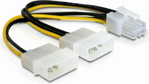 DELOCK maitinimo laidas PCI Express kortelei 15cm
