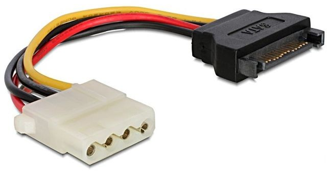 GEMBIRD CC-SATA-PS-M SATA kištukas į Molex kištuką, 15 cm