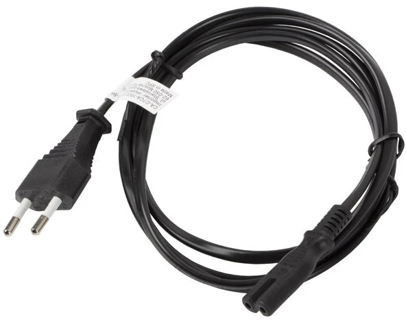 LANBERG CEE 7/16 IEC 320 C7 euro radio power cord 3m juodas