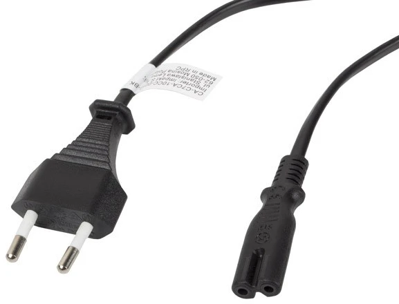LANBERG CEE 7/16 IEC 320 C7 euro radio power cord 3m juodas