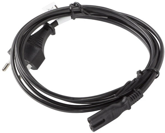 LANBERG CEE 7/16 IEC 320 C7 euro radio power cord 3m VDE juodas