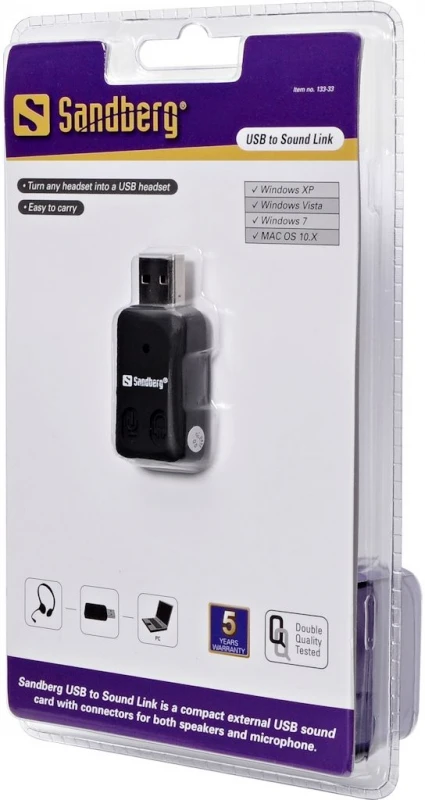 Sandberg USB į Sound Link