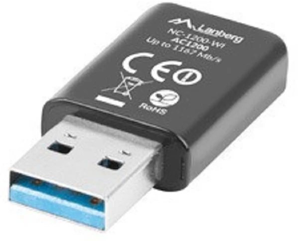 LANBERG NC-1200-WI Adapteris NANO USB WiFi 300MBPS/ 867MBPS