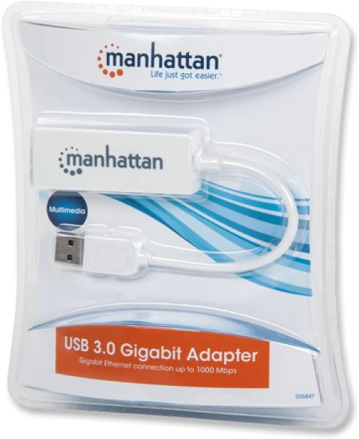 Intracom MANHATTAN SuperSpeed USB 3.0 į Gigabit Ethernet adapteris