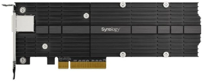 Kontroler Synology PCIe 3.0 x8 – 2x M.2 PCIe NVMe + 10Gbe Ethernet (E10M20-T1)