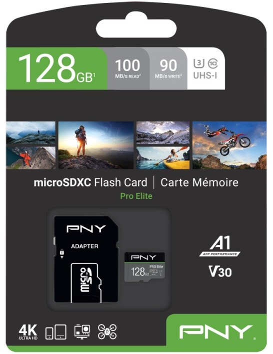 PNY Technologies PNY PRO Elite 128 GB Micro SDXC UHS-I 10 klasės