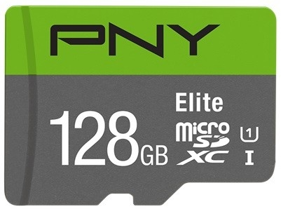Atminties kortelė PNY Elite Micro SDXC 128GB + Adapteris SD