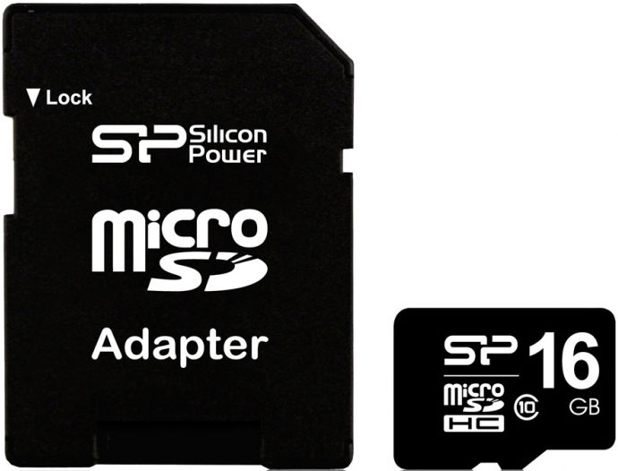 Atminties kortelė Silicon Power | 16 GB | Micro SDHC | Flash atminties klasė 10 | SD adapter