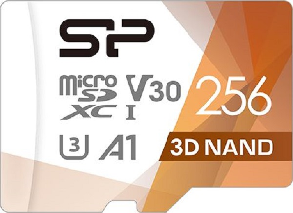 Silicon Power Superior Pro 256 GB, micro SDXC, Flash atminties klasė 10, su adapteriu, C10,UHS-I U3, A1, V30