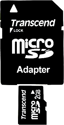 TRANSCEND 2GB Micro SD atminties kortelė