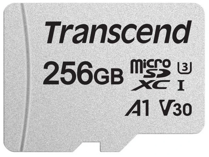 Atminties kortelė Transcend Micro SDXC USD300S 256GB CL10 UHS-I U3 Iki 95MB/S su adapteriu
