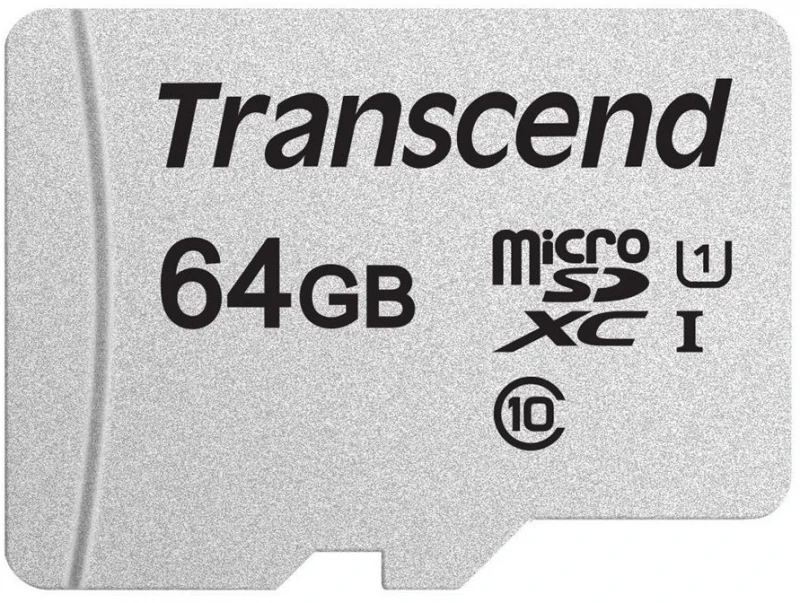 Atminties kortelė Transcend microSDXC USD300S 64GB CL10 UHS-I U1 iki 95MB/S