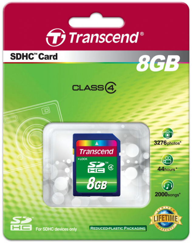 Atminties kortelė Transcend SDHC 8GB 4 klasė