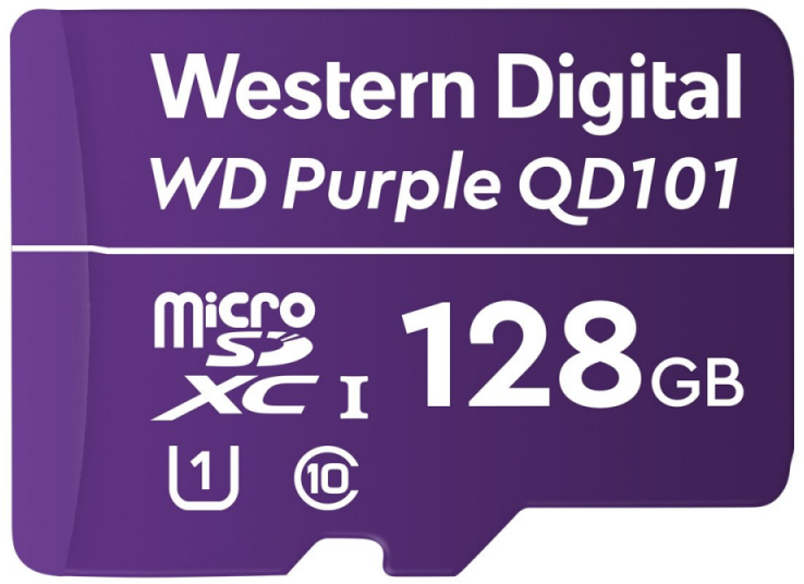 Atminties kortelė Western Digital Karta WD Violetinė Micro SDXC 128 GB Class 10 UHS-I/U1 (WDD128G1P0C)