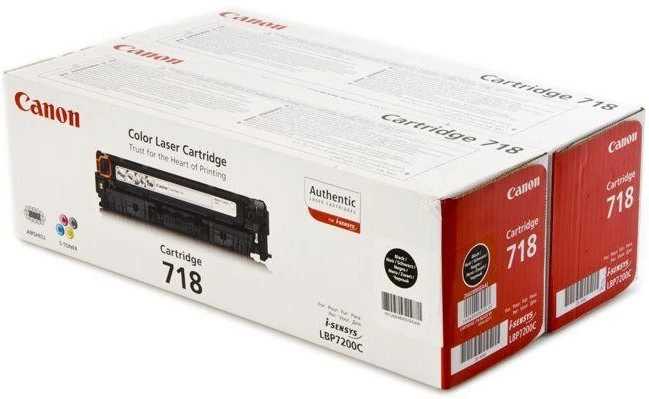 Toneris Canon CLBP718 BK 2P | LBP7200 / LBP7210 / LBP7660 / LBP7680